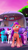 Size: 1080x1920 | Tagged: safe, screencap, izzy moonbow, misty brightdawn, pipp petals, sunny starscout, zipp storm, earth pony, pegasus, pony, unicorn, g5, my little pony: make your mark, my little pony: make your mark chapter 6, official, the isle of scaly, spoiler:g5, female, floppy ears, mane stripe sunny, mare, marestream, offscreen character, rebirth misty, the isle of scaly (location), vertical