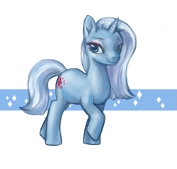 Size: 795x761 | Tagged: safe, artist:lominator, oc, oc only, pony, unicorn, commission, female, looking at you, mare, not trixie, simple background, sketch, smiling, solo, white background