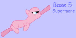 Size: 1025x517 | Tagged: safe, artist:howardthebrony38, earth pony, pony, g4, lesson zero, season 2, bald, base, female, frown, lavender background, mare, ms paint, purple text, simple background, solo, superhero, text, trace