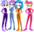 Size: 2089x2007 | Tagged: safe, artist:yaya54320bases, dj pon-3, sour sweet, sunny flare, supernova zap, vinyl scratch, human, equestria girls, g4, base used, bodysuit, catsuit, clothes, crossed arms, feet, female, gloves, group, hand on hip, high res, latex, latex suit, looking at you, quartet, simple background, su-z, totally spies, white background