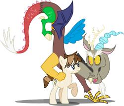 Size: 900x771 | Tagged: safe, discord, oc, earth pony, pony, fanfic:full friendship's magic, g4, base used, simple background, transparent background, vector used