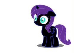 Size: 548x396 | Tagged: safe, artist:jovey4, oc, oc:nyx, alicorn, pony, alicorn oc, animation in the source, double rainboom puppet, eye shrink, female, filly, filly oc, flash puppet, floppy ears, foal, folded wings, horn, preview, scrunchy face, shadow, simple background, slit pupils, solo, spread wings, white background, white sclera, wings