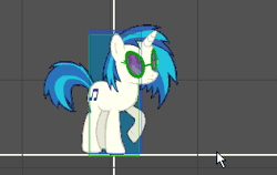Size: 316x200 | Tagged: safe, artist:alethila, dj pon-3, vinyl scratch, pony, fighting is magic, fighting is magic aurora, g4, animated, background pony, electric guitar, female, flying v, game, game screencap, gray background, guitar, musical instrument, simple background, solo