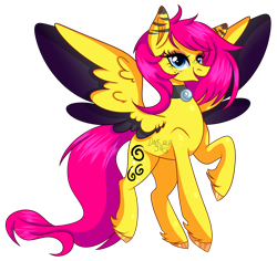 Size: 2302x2175 | Tagged: safe, artist:darkjillmlp123, oc, oc only, pegasus, pony, colored wings, female, high res, mare, simple background, solo, transparent background, two toned wings, wings