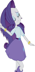 Size: 1228x2520 | Tagged: safe, edit, edited screencap, editor:homersimpson1983, screencap, rarity, human, equestria girls, g4, arms, background removed, belt, blouse, boots, bracelet, breasts, bust, clothes, female, hair, hairpin, jewelry, legs, makeup, messy hair, not a vector, playing with hair, shoes, simple background, skirt, solo, teenager, transparent background