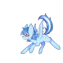 Size: 1080x1080 | Tagged: artist needed, safe, oc, oc only, oc:seaice, pegasus, pony, looking at someone, pegasus oc, simple background, solo, transparent background, wings