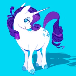 Size: 3000x3000 | Tagged: safe, artist:cracklewink, rarity, pony, unicorn, g4, cloven hooves, female, high res, mare, solo, sparkly eyes, wingding eyes