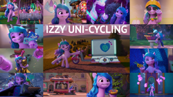 Size: 1978x1113 | Tagged: safe, edit, edited screencap, editor:quoterific, screencap, izzy moonbow, opaline arcana, señor butterscotch, sunny starscout, zipp storm, alicorn, earth pony, pegasus, pony, unicorn, cutie blossom bash, family trees, g5, have you seen this dragon?, hoof done it?, izzy does it, my little pony: a new generation, my little pony: make your mark, my little pony: make your mark chapter 1, my little pony: make your mark chapter 2, my little pony: make your mark chapter 3, my little pony: make your mark chapter 4, my little pony: make your mark chapter 5, my little pony: make your mark chapter 6, nightmare on mane street, roots of all evil, secrets of starlight, top remodel, winter wishday, spoiler:g5, spoiler:my little pony: make your mark, spoiler:my little pony: make your mark chapter 2, spoiler:my little pony: make your mark chapter 4, spoiler:my little pony: make your mark chapter 5, spoiler:my little pony: make your mark chapter 6, spoiler:mymc02e01, spoiler:mymc02e07, spoiler:mymc02e08, spoiler:mymc04e02, spoiler:mymc05e01, spoiler:mymc05e02, spoiler:mymc05e06, spoiler:mymc06e03, spoiler:mymc06e04, spoiler:winter wishday, bowl, bridlewood, bright, clothes, colored hooves, costume, crystal, earth pony crystal, fake cutie mark, female, filly, filly izzy moonbow, glasses, grin, helmet, hoof heart, hoof hold, id card, lantern, license, magic, mane stripe sunny, mare, motorcycle, nightmare night costume, open mouth, open smile, pegasus crystal, scissors, scooter, smiling, solo focus, statue, sunglasses, ta-da!, telekinesis, tram, underhoof, uni-cycling, unicorn crystal, unity crystals, unshorn fetlocks, upside-down hoof heart, wall of tags, younger