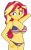 Size: 782x1242 | Tagged: safe, alternate version, artist:ah96, artist:edy_january, edit, editor:ah96, part of a set, vector edit, sunset shimmer, human, equestria girls, g4, american flag, american flag bikini, belly button, bikini, breasts, busty sunset shimmer, clothes, legs together, simple background, solo, swimsuit, transparent background, united states, vector