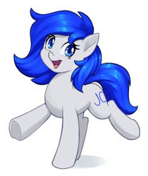 Size: 1682x2000 | Tagged: safe, artist:dstears, oc, oc only, oc:jc, earth pony, earth pony oc, happy, simple background, smiling, solo, white background