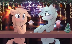 Size: 1280x777 | Tagged: safe, artist:jsunlight, oc, earth pony, pony, christmas, commission, holiday, your character here