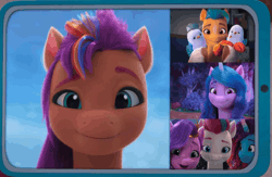 Size: 1492x974 | Tagged: safe, screencap, hitch trailblazer, izzy moonbow, kenneth, mcsnips-a-lot, misty brightdawn, pipp petals, steven, sunny starscout, zipp storm, bird, crab, earth pony, pegasus, pony, seagull, unicorn, g5, my little pony: make your mark, my little pony: make your mark chapter 6, roots of all evil, spoiler:g5, spoiler:my little pony: make your mark, spoiler:my little pony: make your mark chapter 6, spoiler:mymc06e03, adorapipp, adorazipp, animated, cellphone, cute, daaaaaaaaaaaw, female, gif, hitchbetes, izzybetes, male, mane five, mane six (g5), mane stripe sunny, mare, mistybetes, phone, royal sisters (g5), siblings, sisters, sky background, smiling, split screen, stallion, sunnybetes, two sides, video call, when he smiles, when she smiles