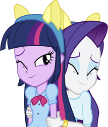 Size: 2160x2520 | Tagged: safe, edit, edited screencap, editor:homersimpson1983, screencap, rarity, twilight sparkle, human, equestria girls, g4, background removed, duo, female, high res, not a vector, simple background, transparent background