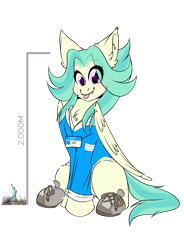 Size: 1910x2600 | Tagged: safe, artist:lustrebeam, oc, oc only, oc:lustrebeam, pegasus, :p, architecture, clothes, ear fluff, female, giantess, jacket, lanyard, looking at you, macro, pegasus oc, shoes, simple background, solo, statue of liberty, teeth, tongue out, transparent background