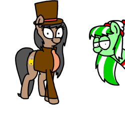 Size: 3351x3023 | Tagged: safe, artist:professorventurer, oc, oc:grace globetrotter, oc:victoria london, clothes, cosplay, costume, hat, high res, not octavia, professor layton, the mystery duo, top hat, where's waldo