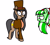 Size: 3351x3023 | Tagged: safe, artist:professorventurer, oc, oc:grace globetrotter, oc:victoria london, clothes, cosplay, costume, hat, high res, not octavia, professor layton, the mystery duo, top hat, where's waldo