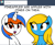 Size: 1280x1052 | Tagged: safe, artist:furrgroup, oc, oc:internet explorer, oc:safari, earth pony, pony, unicorn, ask internet explorer, browser ponies, internet explorer, simple background, white background