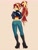 Size: 1217x1588 | Tagged: safe, artist:peel_a_na, sunset shimmer, human, equestria girls, g4, ass, boots, bunset shimmer, butt, clothes, denim, eye clipping through hair, female, high heel boots, high heels, jacket, jeans, leather, leather jacket, looking at you, looking back, looking back at you, midriff, pants, ponytail, rear view, shoes, simple background, solo, stupid sexy sunset shimmer