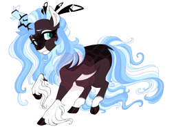 Size: 3600x2700 | Tagged: safe, artist:gigason, oc, oc only, oc:ice shard, kirin, body markings, closed mouth, clothes, cloven hooves, colored hooves, colored horn, cyan eyes, facial markings, female, high res, hoof polish, horn, kirin oc, long feather, long fetlocks, mare, mealy mouth (coat marking), multicolored horn, obtrusive watermark, pale belly, raised hoof, simple background, socks, solo, transparent background, unshorn fetlocks, watermark