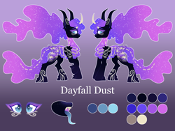 Size: 8000x6000 | Tagged: safe, artist:crazysketch101, oc, oc only, oc:dayfall dust, pony, unicorn, absurd resolution, bone, closed species, commission, eyebrows, female, gradient background, horn, mare, reference sheet, solo, unicorn oc, unshorn fetlocks