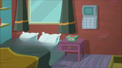 Size: 2564x1442 | Tagged: safe, edit, edited screencap, screencap, sunset shimmer, equestria girls, g4, monday blues, my little pony equestria girls: summertime shorts, alarm clock, background, bed, bedroom, clock, curtains, no pony, sunset's apartment, window
