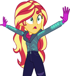 Size: 2330x2520 | Tagged: safe, edit, edited screencap, editor:homersimpson1983, screencap, sunset shimmer, human, equestria girls, g4, background removed, clothes, female, high res, not a vector, simple background, solo, transparent background, winter outfit