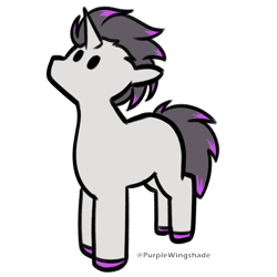 Size: 3000x3000 | Tagged: safe, artist:purple wingshade, oc, oc only, oc:haze rad, pony, unicorn, cute, high res, male, multicolored hair, simple background, small, solo, stallion, transparent background