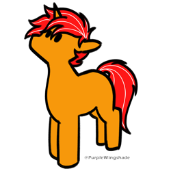 Size: 3000x3000 | Tagged: safe, artist:purple wingshade, oc, oc only, oc:apollo, pony, unicorn, cute, high res, male, simple background, small, solo, stallion, transparent background