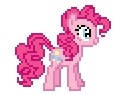 Size: 122x95 | Tagged: artist needed, source needed, safe, pinkie pie, earth pony, pony, g4, desktop ponies, female, mare, pixel art, simple background, solo, sprite, white background