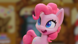 Size: 1920x1080 | Tagged: safe, screencap, earth pony, pegasus, pony, cake off, g4, g4.5, my little pony: stop motion short, cute, smiling, solo, sugarcube corner