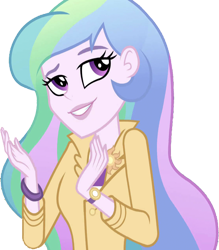 Size: 2205x2520 | Tagged: safe, edit, edited screencap, editor:homersimpson1983, screencap, princess celestia, principal celestia, human, equestria girls, g4, background removed, female, high res, not a vector, simple background, smiling, solo, transparent background