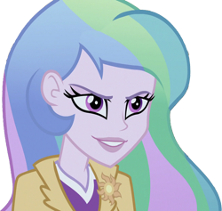 Size: 2663x2520 | Tagged: safe, edit, edited screencap, editor:homersimpson1983, screencap, princess celestia, principal celestia, human, equestria girls, g4, background removed, female, high res, not a vector, simple background, solo, transparent background