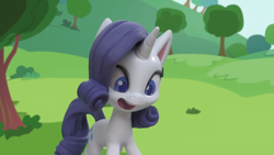 Size: 1920x1080 | Tagged: safe, screencap, rarity, pony, unicorn, g4, g4.5, gem of a problem, my little pony: stop motion short, cute, smiling, solo