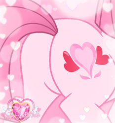 Size: 653x700 | Tagged: safe, artist:muhammad yunus, oc, oc only, oc:annisa trihapsari, earth pony, pony, g4, adorasexy, annibutt, base used, butt, butt only, cute, earth pony oc, female, heart, mare, pink background, plot, sexy, simple background, solo, tail, watermark