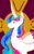 Size: 800x1280 | Tagged: safe, artist:i-am-cholera, princess celestia, alicorn, pony, g4, abstract background, curved horn, female, horn, mare, solo