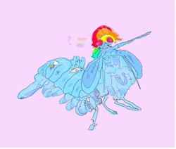 Size: 2600x2200 | Tagged: safe, artist:i-am-cholera, rainbow dash, mantis shrimp, shrimp, g4, female, high res, solo, species swap, wings