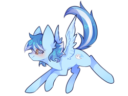 Size: 1600x1200 | Tagged: artist needed, safe, oc, oc only, oc:seaice, pegasus, pony, 2024 community collab, derpibooru community collaboration, looking at someone, male, pegasus oc, simple background, solo, spread wings, stallion, transparent background, wings