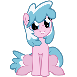 Size: 1406x1406 | Tagged: safe, artist:the smiling pony, oc, oc only, oc:artabana, earth pony, pony, 2024 community collab, derpibooru community collaboration, g4, .svg available, grin, looking at you, simple background, sitting, smiling, smiling at you, solo, transparent background, vector