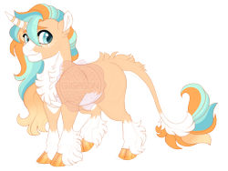 Size: 3600x2700 | Tagged: safe, artist:gigason, oc, oc only, oc:apple mint, pony, unicorn, blaze (coat marking), chest fluff, cloven hooves, coat markings, colored hooves, curved horn, cyan eyes, facial markings, freckles, gradient hooves, gradient mane, high res, hoof polish, horn, leonine tail, magical lesbian spawn, male, mealy mouth (coat marking), obtrusive watermark, offspring, pale belly, parent:applejack, parent:starlight glimmer, parents:glimmerjack, raised hoof, simple background, socks (coat markings), solo, stallion, standing, striped hair, tail, tail feathers, transparent background, unshorn fetlocks, watermark