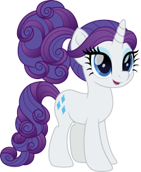 Size: 1321x1600 | Tagged: safe, artist:cloudy glow, rarity, pony, unicorn, g4, 1976, alternate hairstyle, barbie, barbie hair, eyeshadow, female, makeup, mare, movie accurate, simple background, solo, transparent background, vector