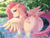 Size: 2197x1677 | Tagged: safe, artist:furryushka, fluttershy, pegasus, pony, g4, butt, cute, dock, female, flutterbutt, looking at you, looking back, looking back at you, mare, partially submerged, plot, shyabetes, solo, spread wings, stupid sexy fluttershy, tail, water, wings