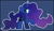 Size: 8600x5000 | Tagged: safe, artist:moonydusk, princess luna, alicorn, g4, blue background, female, gradient mane, mare, outline, simple background, solo