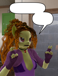 Size: 760x995 | Tagged: safe, artist:stellarator, adagio dazzle, anthro, unguligrade anthro, comic:we will be adored, g4, 3d, blender, blender cycles, cycles render, meme template, not sfm