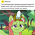 Size: 900x900 | Tagged: safe, artist:unitxxvii, tree hugger, earth pony, pony, g4, bust, crystal, female, implied discord, lidded eyes, looking at you, mare, smiling, smiling at you, solo, text