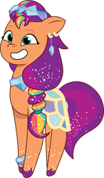 Size: 711x1219 | Tagged: safe, artist:prixy05, sunny starscout, earth pony, pony, crystal ball (episode), g5, my little pony: tell your tale, spoiler:g5, spoiler:my little pony: tell your tale, spoiler:tyts01e68, female, mane stripe sunny, mare, simple background, solo, transparent background, vector