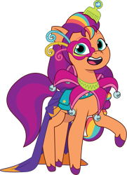 Size: 903x1245 | Tagged: safe, artist:prixy05, sunny starscout, earth pony, pony, g5, my little pony: tell your tale, ponykind parade-emonium, spoiler:g5, spoiler:my little pony: tell your tale, spoiler:tyts01e45, cute, female, mane stripe sunny, mare, ponykind parade, satchel, simple background, solo, sunnybetes, transparent background, vector