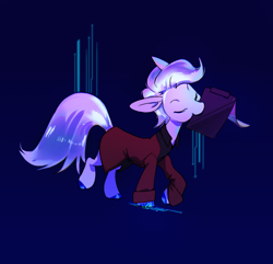 Size: 2590x2492 | Tagged: safe, artist:khvorost162, oc, oc only, earth pony, earth pony oc, eyes closed, female, gradient background, high res, solo, walking