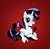 Size: 2048x1996 | Tagged: safe, artist:brdte, rarity, pony, unicorn, g4, female, gradient background, looking at you, lying down, mare, open mouth, open smile, prone, smiling, smiling at you, solo