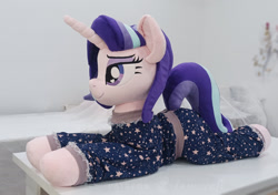 Size: 2340x1645 | Tagged: safe, artist:lanacraft, starlight glimmer, g4, clothes, irl, pajamas, photo, plushie, solo