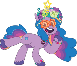 Size: 1361x1171 | Tagged: safe, artist:prixy05, izzy moonbow, pony, unicorn, bridlewoodstock (tell your tale), g5, my little pony: tell your tale, spoiler:g5, spoiler:my little pony: tell your tale, spoiler:tyts01e55, bridlewoodstock, female, mare, simple background, solo, transparent background, vector
